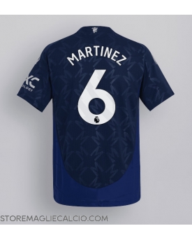 Manchester United Lisandro Martinez #6 Maglia Gara Trasferta Repliche 2024-25
